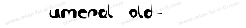 HIDC Numeral Bold字体转换